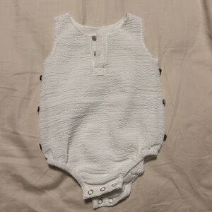 One Child Girls White Baby Romper 12M